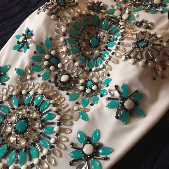 White jersey prom dress - Picture 4 of 4